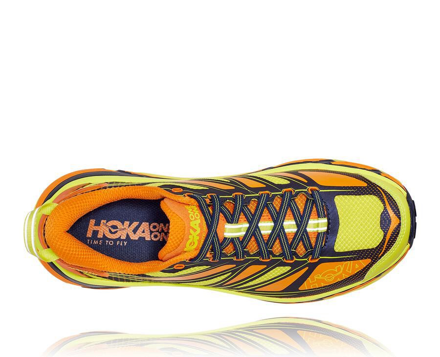 Zapatillas Trail Hoka One One Hombre - Mafate Speed 2 - Doradas Claro/Rosas - VRY157826